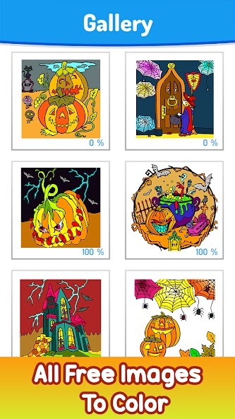 Run android online APK Halloween Color by Number - Horror Painting Book from MyAndroid or emulate Halloween Color by Number - Horror Painting Book using MyAndroid