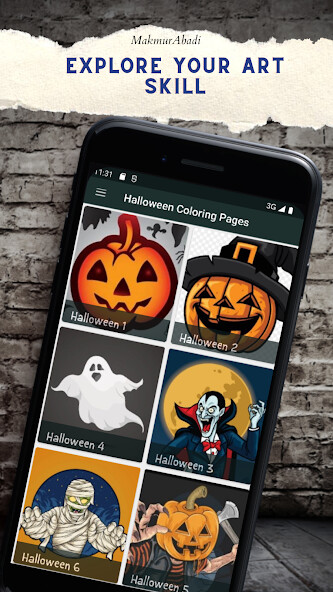 Run android online APK Halloween Coloring Pages from MyAndroid or emulate Halloween Coloring Pages using MyAndroid