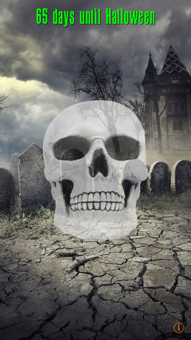 Emulate iPhone app Halloween Countdown Pro Push using MyAndroid