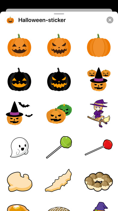 Emulate iPhone app Halloween cute sticker using MyAndroid Emulate iPhone app Halloween cute sticker using MyAndroid