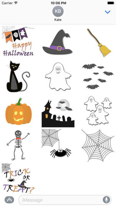 Emulate iPhone app Halloween for Messages using MyAndroid