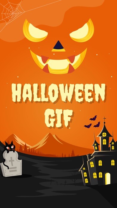 Emulate iPhone app Halloween GIF Stickers using MyAndroid