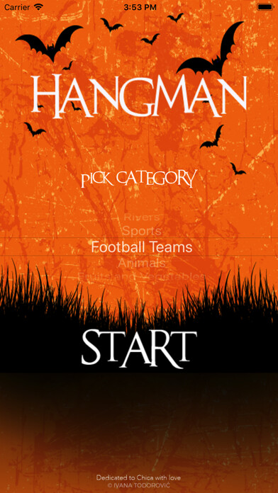 Emulate iPhone app Halloween Hangman using MyAndroid Emulate iPhone app Halloween Hangman using MyAndroid