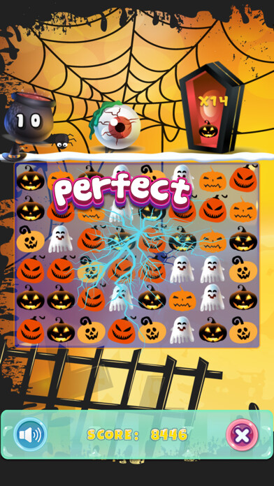 Emulate iPhone app Halloween Match 3 Puzzle Game using MyAndroid
