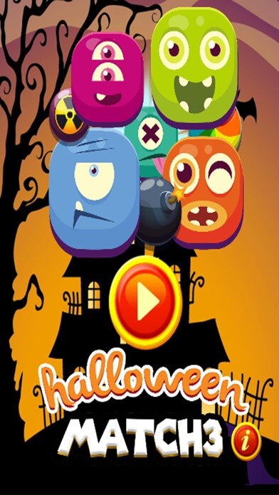 Emulate iPhone app Halloween Monster Match3 Drop using MyAndroid Emulate iPhone app Halloween Monster Match3 Drop using MyAndroid