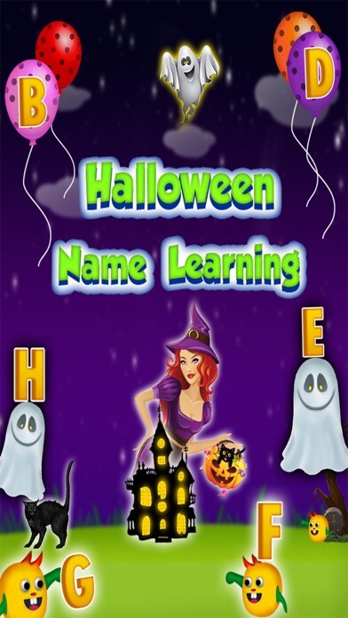 Emulate iPhone app Halloween Names Learning using MyAndroid