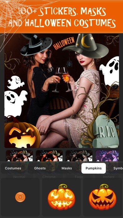 Emulate iPhone app Halloween Photo Editor 2020 using MyAndroid