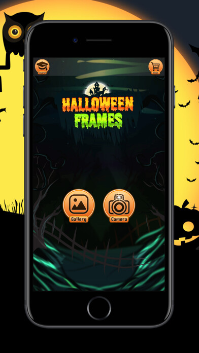 Emulate iPhone app Halloween Photo Frames Trick using MyAndroid