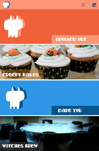 Run android online APK Halloween Recipes  & Creepy from MyAndroid or emulate Halloween Recipes  & Creepy using MyAndroid