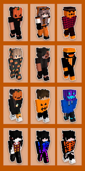 Run android online APK Halloween Skins For Minecraft from MyAndroid or emulate Halloween Skins For Minecraft using MyAndroid