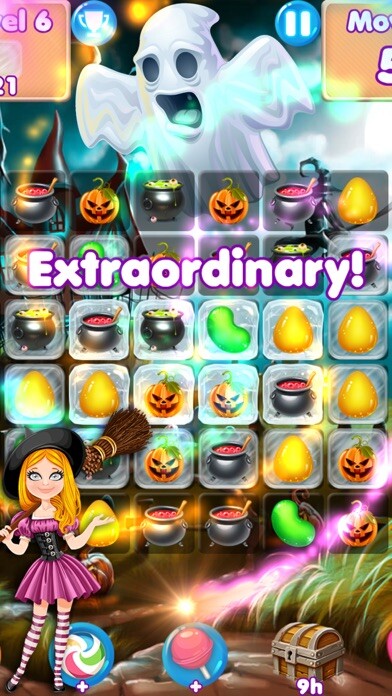 Emulate iPhone app Halloween Treats & Candy Moves using MyAndroid Emulate iPhone app Halloween Treats & Candy Moves using MyAndroid
