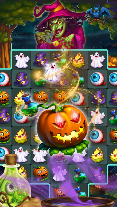 Emulate iPhone app Halloween Witch - Fruits Blast using MyAndroid Emulate iPhone app Halloween Witch - Fruits Blast using MyAndroid