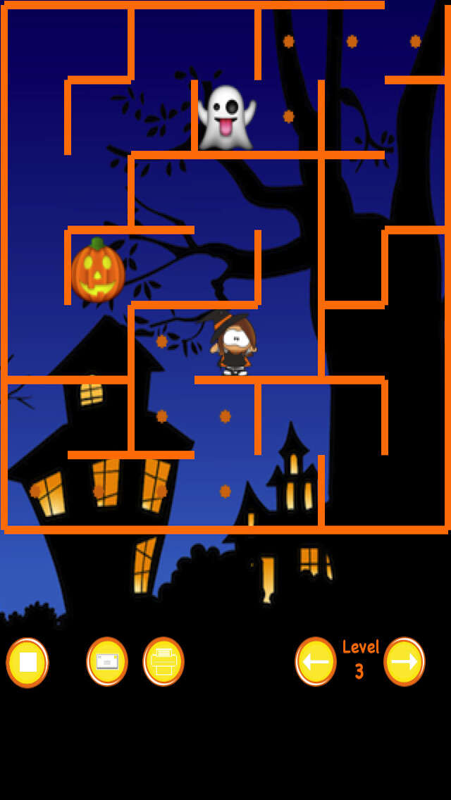 Emulate iPhone app Halloween Witch Maze Race using MyAndroid Emulate iPhone app Halloween Witch Maze Race using MyAndroid