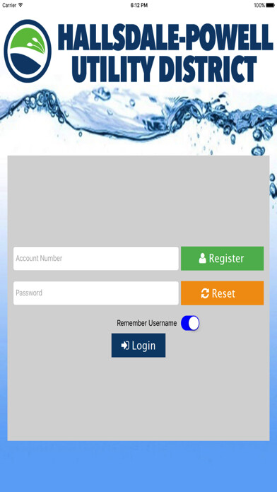 Emulate iPhone app Hallsdale-Powell Utility using MyAndroid