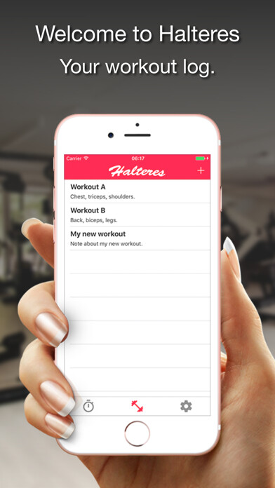 Emulate iPhone app Halteres - Your Workout Log using MyAndroid Emulate iPhone app Halteres - Your Workout Log using MyAndroid