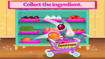 Emulate iPhone app HamBurger Cooking Chef using MyAndroid
