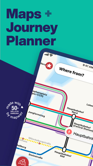 Emulate iPhone app Hamburg Metro - Map & Route using MyAndroid Emulate iPhone app Hamburg Metro - Map & Route using MyAndroid
