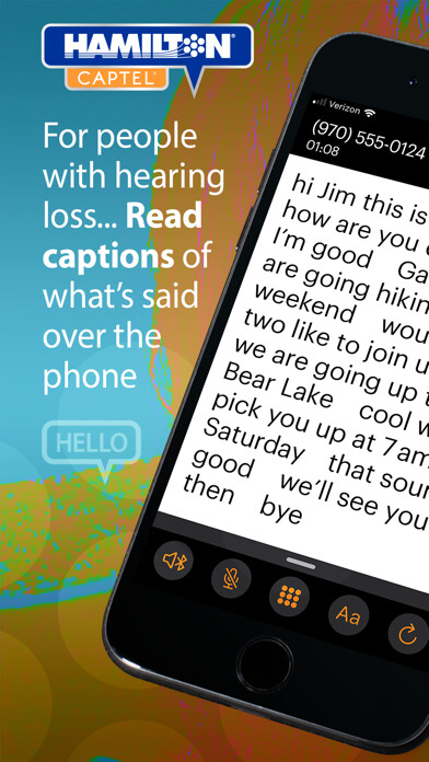 Emulate iPhone app Hamilton Mobile CapTel using MyAndroid