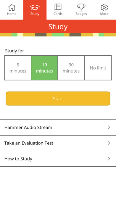 Emulate iPhone app Hammer Cards - Learn Japanese using MyAndroid