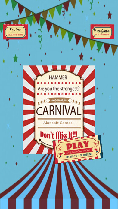 Emulate iPhone app Hammer carnival button clicker using MyAndroid