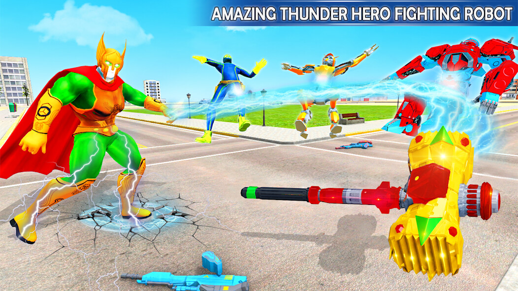 Run android online APK Hammer Hero Robot Rescue City from MyAndroid or emulate Hammer Hero Robot Rescue City using MyAndroid