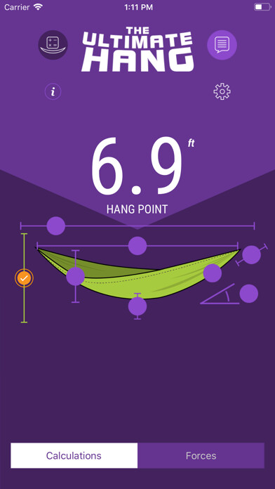 Emulate iPhone app Hammock Hang Calculator using MyAndroid Emulate iPhone app Hammock Hang Calculator using MyAndroid