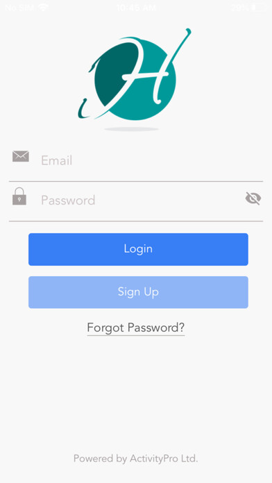 Emulate iPhone app Hamptons Sports and Leisure using MyAndroid