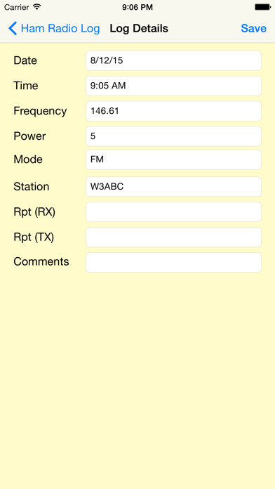 Emulate iPhone app Ham Radio Log using MyAndroid Emulate iPhone app Ham Radio Log using MyAndroid