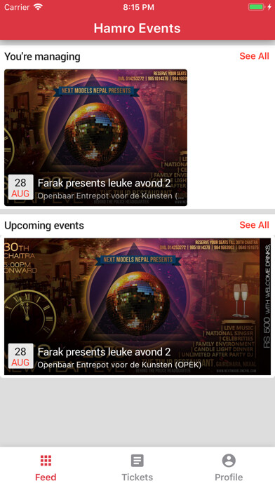 Emulate iPhone app Hamro Events using MyAndroid Emulate iPhone app Hamro Events using MyAndroid