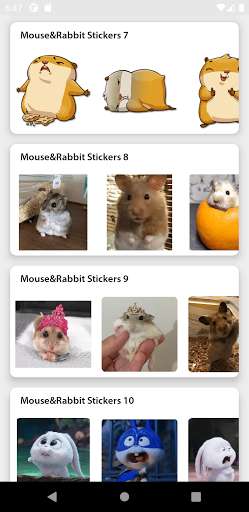 Run android online APK Hamster and Rabbits Stickers from MyAndroid or emulate Hamster and Rabbits Stickers using MyAndroid