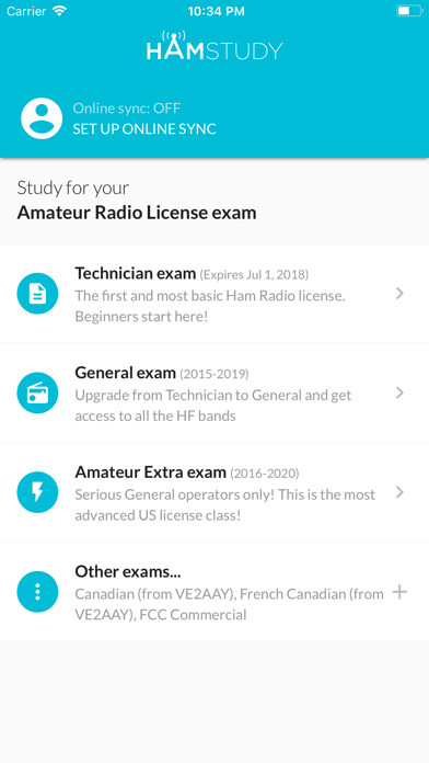Emulate iPhone app HamStudy.org using MyAndroid Emulate iPhone app HamStudy.org using MyAndroid
