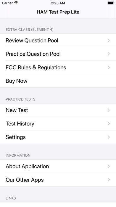 Emulate iPhone app HAM Test Prep Lite: Extra using MyAndroid Emulate iPhone app HAM Test Prep Lite: Extra using MyAndroid