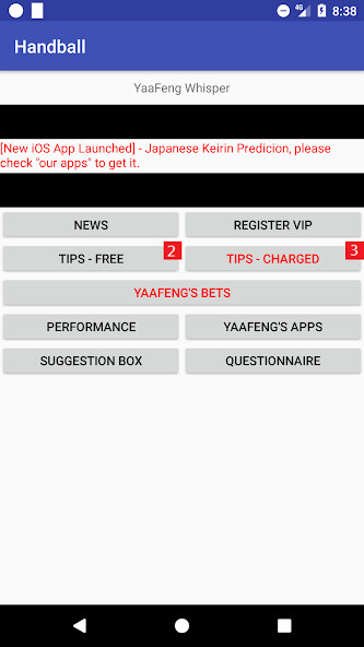 Run android online APK Handball Prediction from MyAndroid or emulate Handball Prediction using MyAndroid