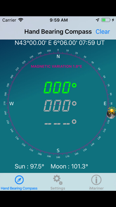 Emulate iPhone app Hand Bearing Compass using MyAndroid