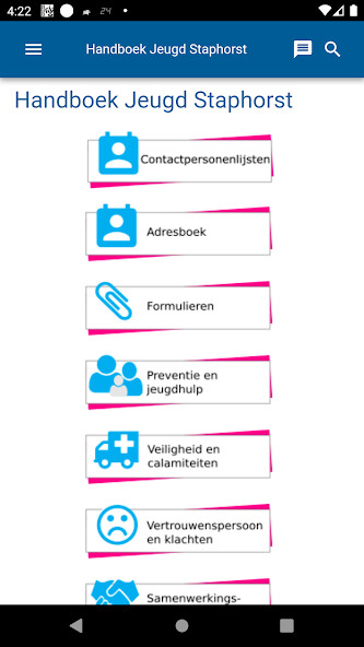 Run android online APK Handboek jeugd Staphorst from MyAndroid or emulate Handboek jeugd Staphorst using MyAndroid