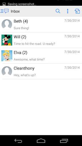 Emulate Android APK Handcent 6 Skin iOS7