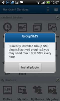 Emulate Android APK Handcent GroupSMS Plugin 12 Emulate Android APK Handcent GroupSMS Plugin 12
