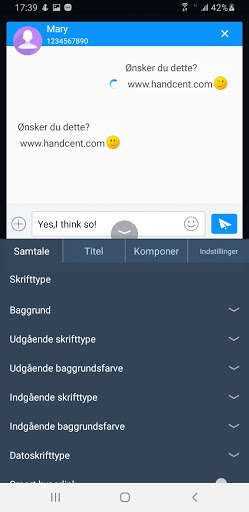 Run android online APK Handcent Next SMS Danish Language pack from MyAndroid or emulate Handcent Next SMS Danish Language pack using MyAndroid