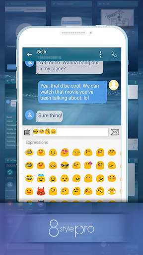 Emulate Android APK Handcent NextSMS Skin Style 8 Emulate Android APK Handcent NextSMS Skin Style 8
