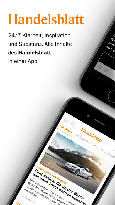 Emulate iPhone app Handelsblatt - Nachrichten using MyAndroid
