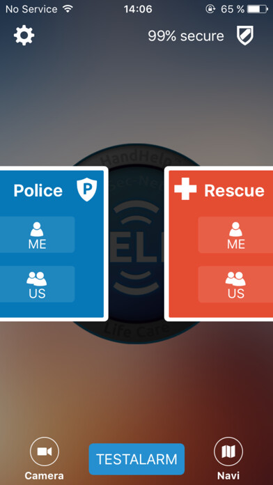 Emulate iPhone app HandHelp-Life Care Notruf App using MyAndroid Emulate iPhone app HandHelp-Life Care Notruf App using MyAndroid