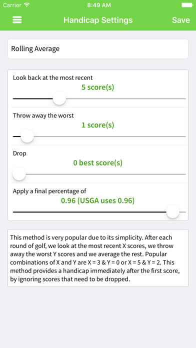 Emulate iPhone app Handicap Server using MyAndroid