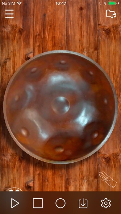Emulate iPhone app Handpan using MyAndroid