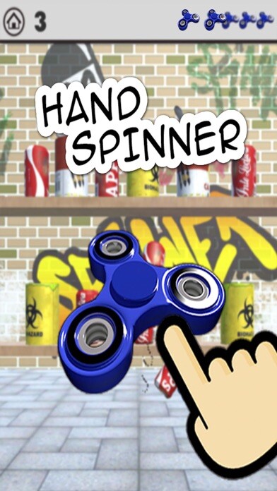 Emulate iPhone app Hand Spinner - 3D Throw Game using MyAndroid Emulate iPhone app Hand Spinner - 3D Throw Game using MyAndroid