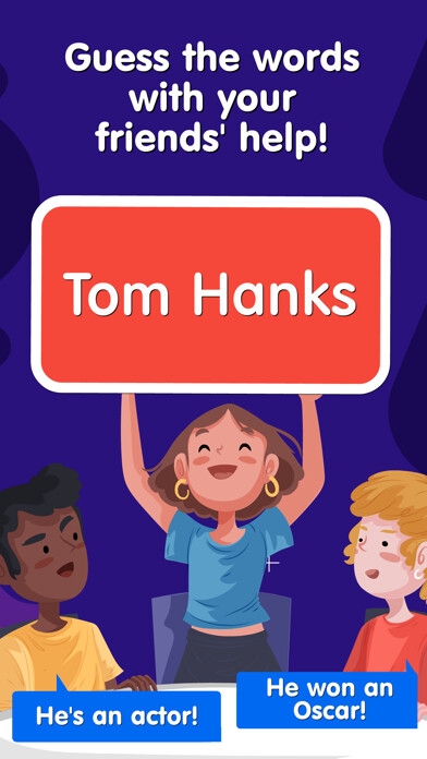 Emulate iPhone app Hands Up: Guess the words using MyAndroid