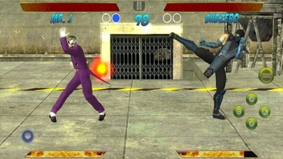 Emulate iPhone app Hand To Hand Punching Fight using MyAndroid