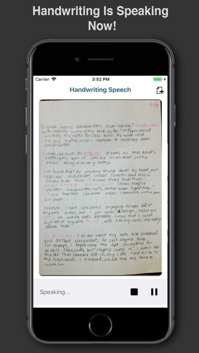 Emulate iPhone app Handwriting Text To Speech OCR using MyAndroid Emulate iPhone app Handwriting Text To Speech OCR using MyAndroid
