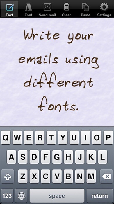 Emulate iPhone app Handwritten email using MyAndroid