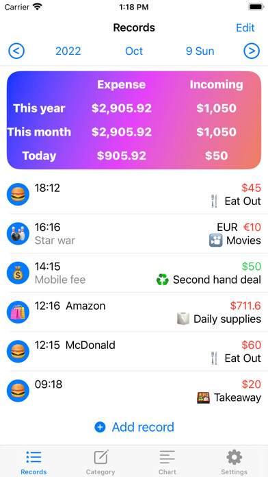 Emulate iPhone app Handy Expense Tracker using MyAndroid Emulate iPhone app Handy Expense Tracker using MyAndroid