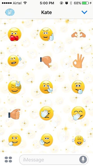 Emulate iPhone app Handy Moji - Animated Gif using MyAndroid